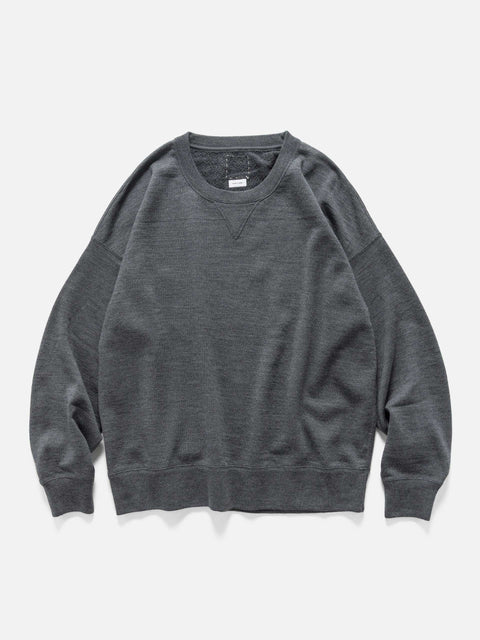 visvim Jumbo SB Sweat L/S (Superfine) Charcoal, Sweatshirts