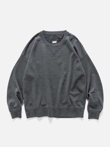 visvim Jumbo SB Sweat L/S (Superfine) Charcoal, Sweatshirts