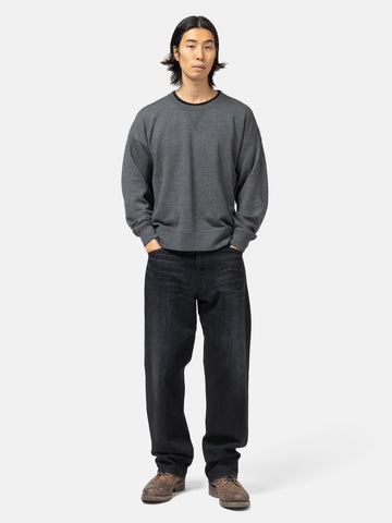visvim Jumbo SB Sweat L/S (Superfine) Charcoal, Sweatshirts