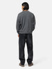 visvim Jumbo SB Sweat L/S (Superfine) Charcoal, Sweatshirts