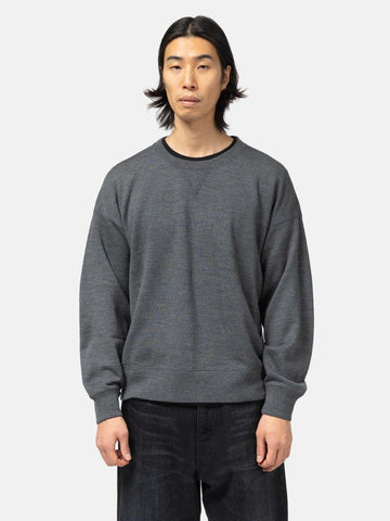 visvim Jumbo SB Sweat L/S (Superfine) Charcoal, Sweatshirts