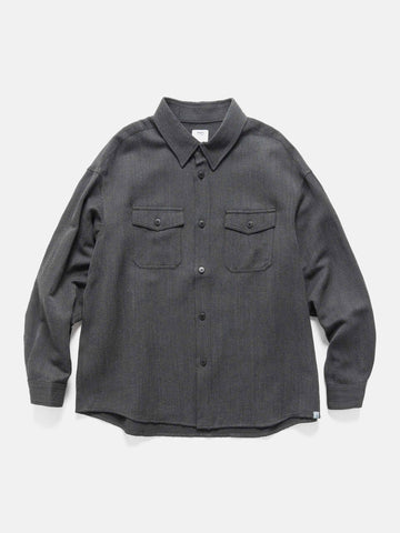 visvim Lumber Tweed L/S Charcoal, Shirts