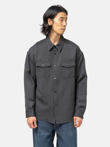 visvim Lumber Tweed L/S Charcoal, Shirts
