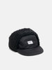 WTAPS AVT Cap  Nylon Satin Cordura in Black with ear flap attached