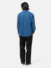 back shot of the model wearing the WTAPS Allman / LS / Cotton. Denim Indigo