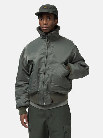 WTAPS ES / Jacket / Nylon. Satin. Cordura Olive Drab, Bomber Jackets