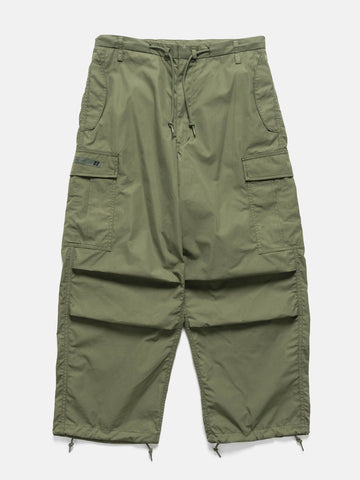Flat shot of the WTAPS MILT9601  Trousers NYCO Weather in Olive Drab