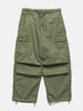 Flat shot of the WTAPS MILT9601  Trousers NYCO Weather in Olive Drab