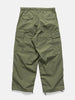 Falt shot of the back of the WTAPS MILT9601  Trousers NYCO Weather in Olive Drab