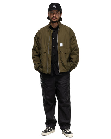 WTAPS MILT9601 / Trousers / Cotton. Ripstop Black, Bottoms