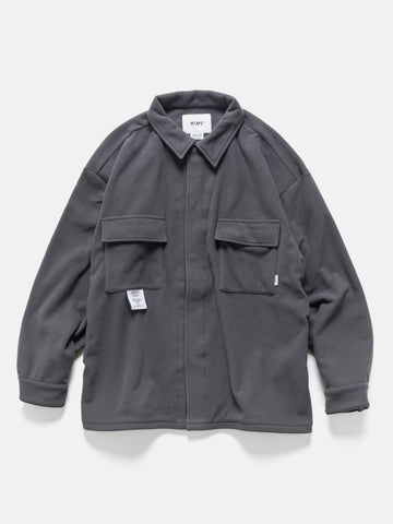WTAPS OBJ / LS / POLY. Fleece Charcoal, Shirts