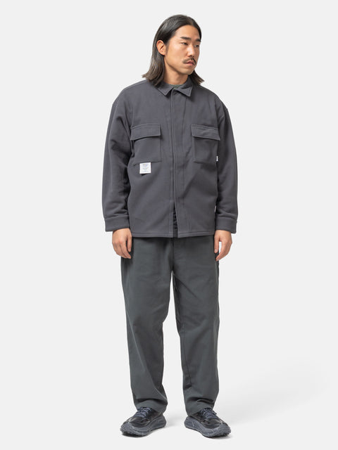 WTAPS OBJ / LS / POLY. Fleece Charcoal, Shirts