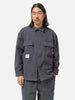 WTAPS OBJ / LS / POLY. Fleece Charcoal, Shirts