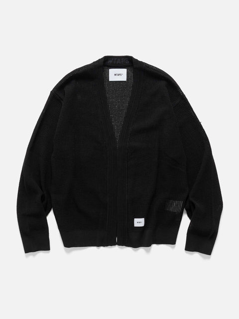 WTAPS Palmer / Sweater / Cotton Black, Cardigans