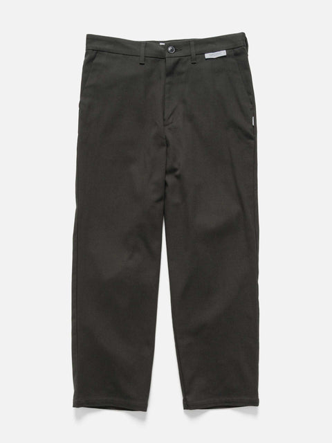 Flat shot of the WTAPS WRKT2001 / Trousers / Cotton. Twill Charcoal