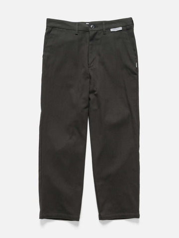 Flat shot of the WTAPS WRKT2001 / Trousers / Cotton. Twill Charcoal