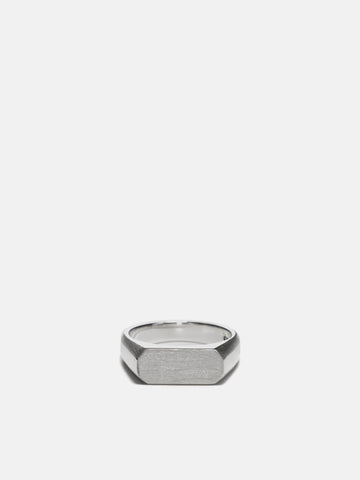 XOLO JEWELRY Signet Ring with Hair Line -Thick, Rings