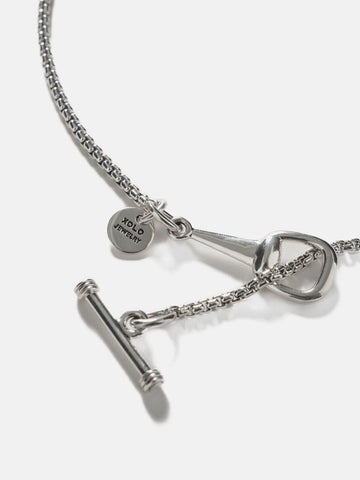 XOLO JEWELRY Venetian Link Necklace with Horse Bit, Necklaces