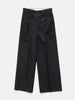 YOKE 3Pleated Wide-Leg Trousers Black, Trousers