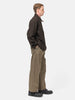 YOKE Denim 3Pleated Wide-Leg Trousers Khaki, Jeans
