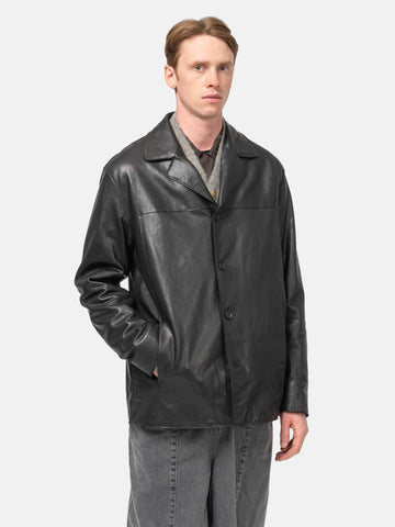 YOKE Leather Car Jacket Black, Leather Jackets