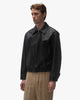 YOKE Leather Zip Blouson Black, Outerwear