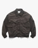 YOKE Nylon Bomber Jacket Charcoal, Outerwear