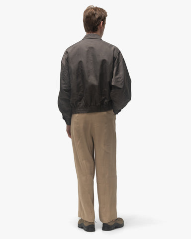 YOKE Nylon Bomber Jacket Charcoal, Outerwear