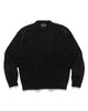 YOKE Nylon Tape Covering Wool Sweater Black, Sweaters