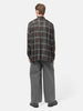 YOKE Rayon Wool Ombre Plaid Wpocket Shirt Brown, Shirts