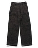 YOKE Tweed Wide-Leg Baker Pants Black, Bottoms