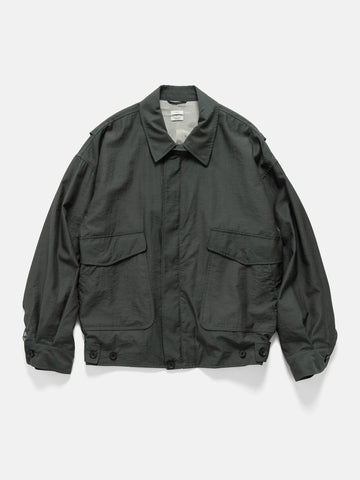 YOKE Wool Nylon Flight Jacket Dark Green, Jackets