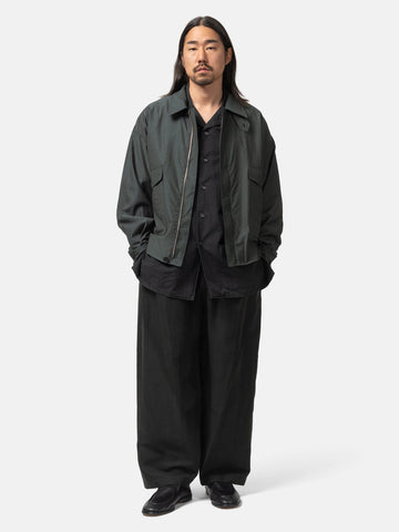 YOKE Wool Nylon Flight Jacket Dark Green, Jackets