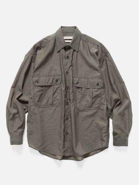 YOKE Wool Nylon Work Shirt Olive, Shirts