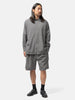 YOKE Wool Washer Tropical Zip Shirt Gray, Shirts