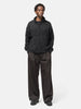 YOKE Wool Washer Twill 2Pleated Wide-Leg Easy Trousers Brown, Trousers