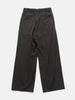 YOKE Wool Washer Twill 2Pleated Wide-Leg Easy Trousers Brown, Trousers