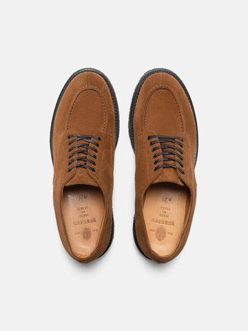 top view of YUKETEN Wadaken Mil Spec U Tip Oxford Tosca Snuff