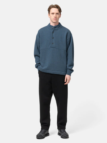 Batoner Blueface Snap Pullover Gray Blue, Sweaters