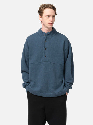 Batoner Blueface Snap Pullover Gray Blue, Sweaters