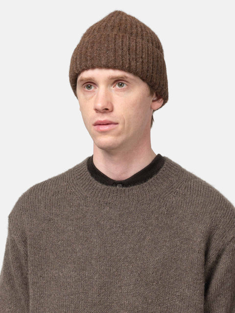 Batoner Fluffy Knit Cap Brown, Beanies