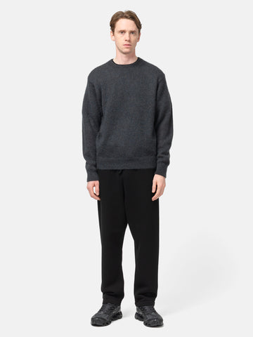 Batoner Pure Mohair Crew Neck Charcoal Blue, Sweaters