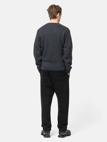 Batoner Pure Mohair Crew Neck Charcoal Blue, Sweaters