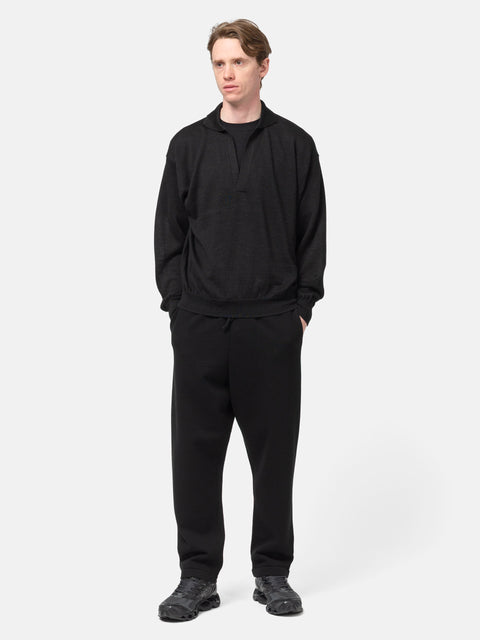 Batoner Ramie Wool Skipper Black, Sweaters
