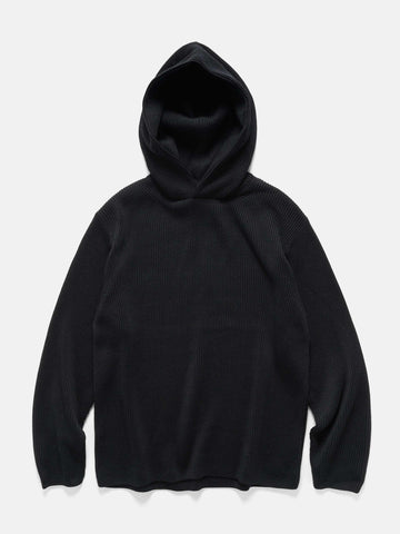 Batoner Solid Wool Rib Pull Parker Black, Hoodies
