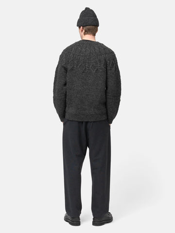 Batoner Spread Alan Crew Neck Charcoal, Sweaters