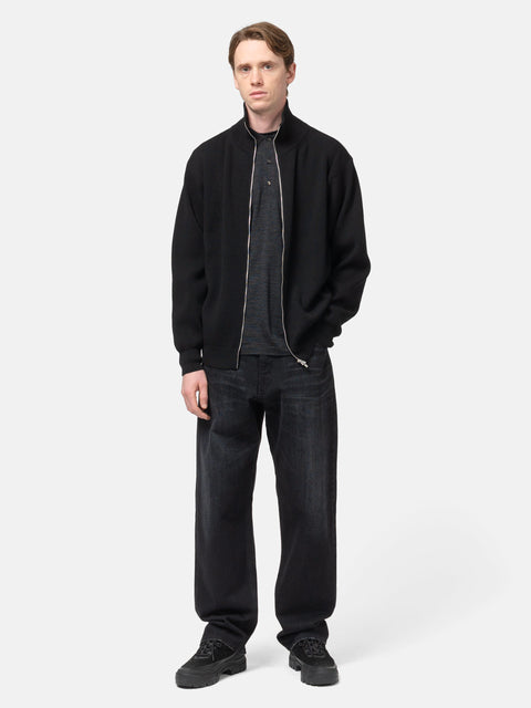 Batoner Super High Twist Wool Drivers Knit Black, Sweaters