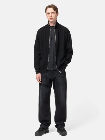 Batoner Super High Twist Wool Drivers Knit Black, Sweaters