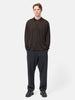 Batoner Wool Polo Long Sleeve Brown, Polos