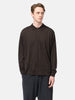 Batoner Wool Polo Long Sleeve Brown, Polos